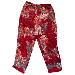 Vintage Paisley Print Pants